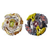 Beyblade Burst Turbo Slingshock - Duo Galaxy Zeutron Z4 et Gold-X Betromoth B4.