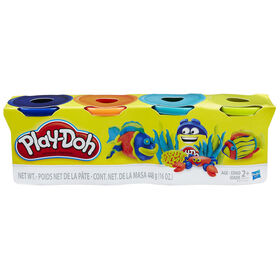 Play-Doh - Ensemble de 4 pots Play-Doh de couleurs lumineuses
