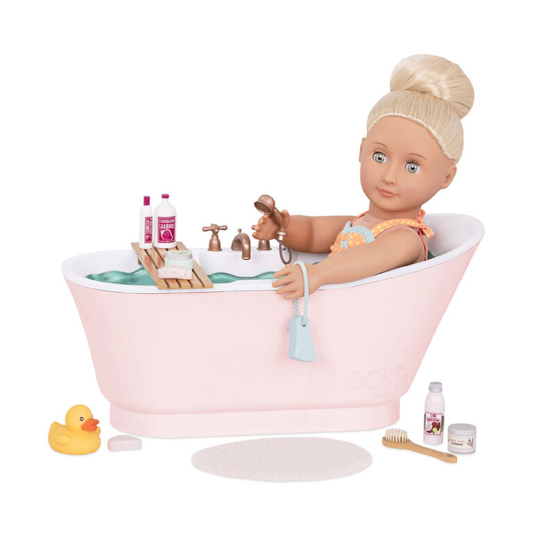 Our Generation, OG Bath And Bubbles Bathtub Playset with Water Sounds for 18-inch Dolls