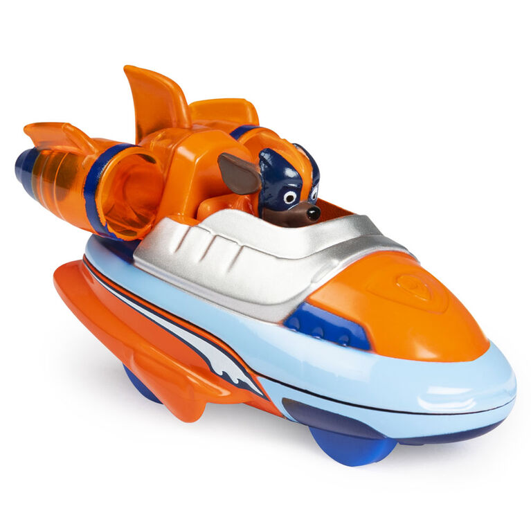 PAW Patrol, True Metal Mighty Zuma Super PAWs Collectible Die-Cast Vehicle, Mighty Series 1:55 Scale