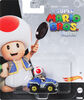 Hot Wheels Mario Kart Collection de répliques de véhicules, 1:64, Toad