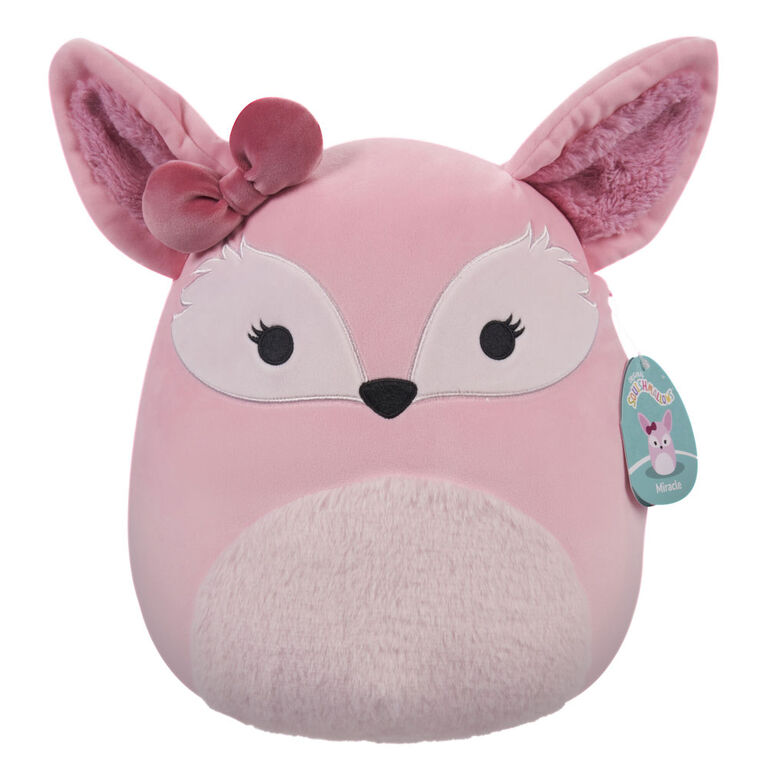 Squishmallows 12" - Miracle the Pink Fennec Fox with Bow