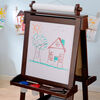 KidKraft - Deluxe Wooden Easel - Espresso