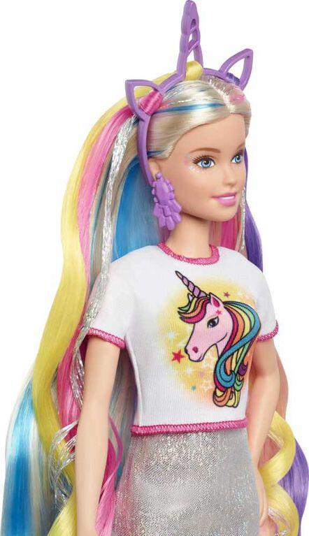 Barbie Fantasy Hair Doll with Mermaid & Unicorn Looks