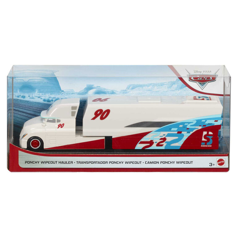 Camion "Bumper Save" Jamie Wheeliams pour Ponchy Wipeout n&deg;&nbsp;90 de nouvelle g&eacute;n&eacute;ration "Les Bagnoles" de Disney/Pixar, pour un v&eacute;hicule en m&eacute;tal moul&eacute; sous pression &agrave; l'&eacute;chelle&nbsp;1:55