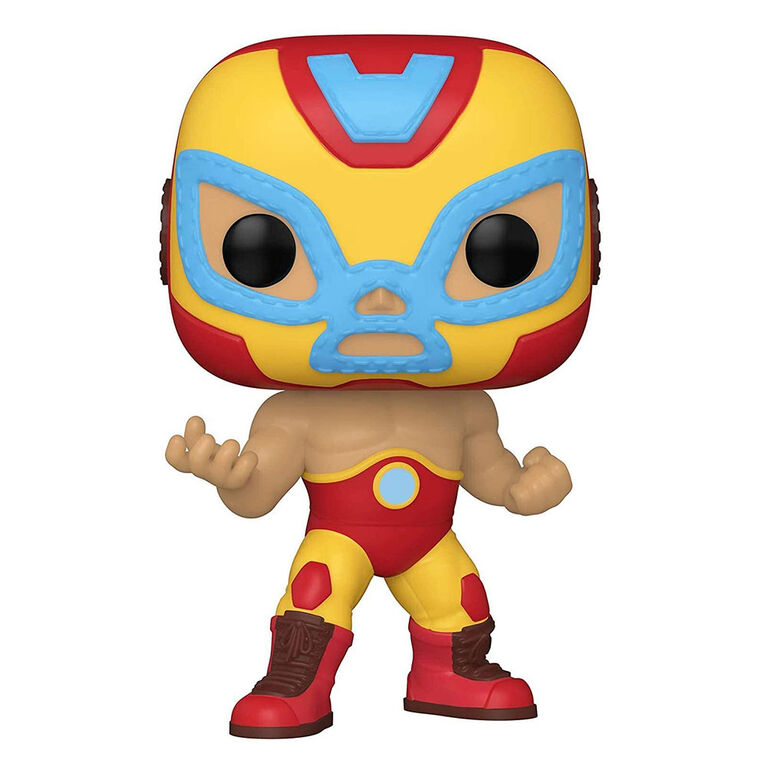Iron Man El Héroe Invicto Funko Pop!Figurine a tête oscillante - Marvel Lucha Libre Edition