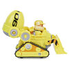 PAW Patrol, Rubble's Deluxe Movie Transforming Toy Car with Collectible Action Figure