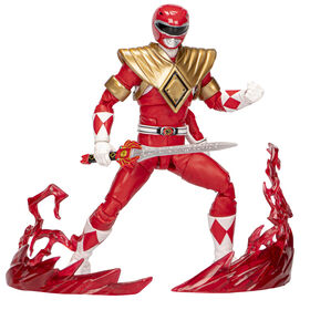 Power Rangers Lightning Collection Remastered, figurine Mighty Morphin Ranger Rouge de 15 cm