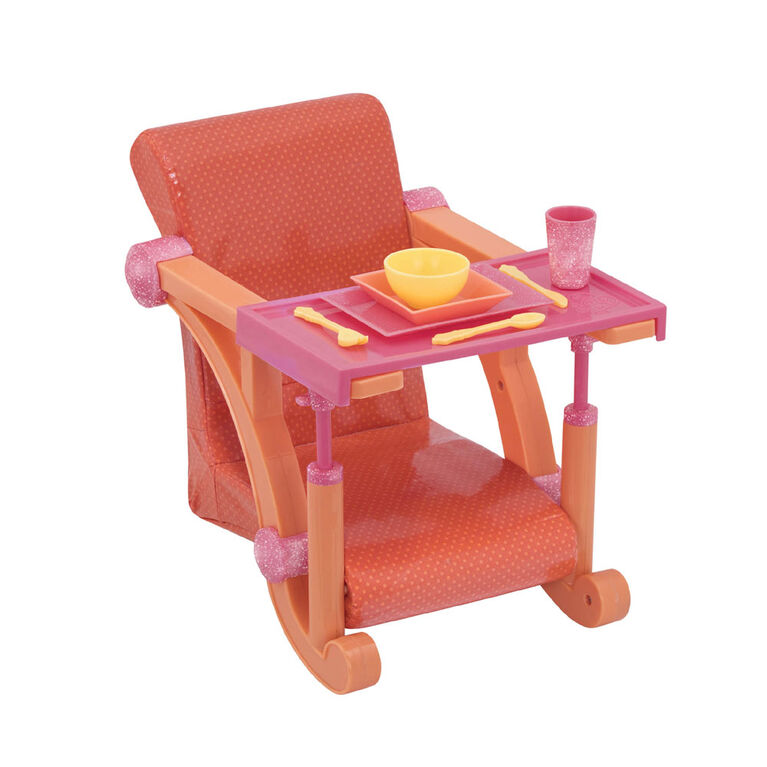 Our Generation, Let's Hang Clip-On High Chair Accessory for 18-inch Dolls