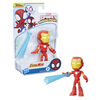 Marvel Spidey and His Amazing Friends Iron Man Action Figure Toy, Preschool Hero Figure with Accessory