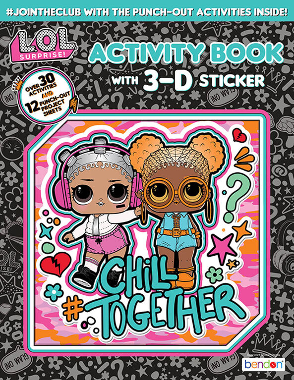 LOL Activity Book with 3D Sticker - English Edition