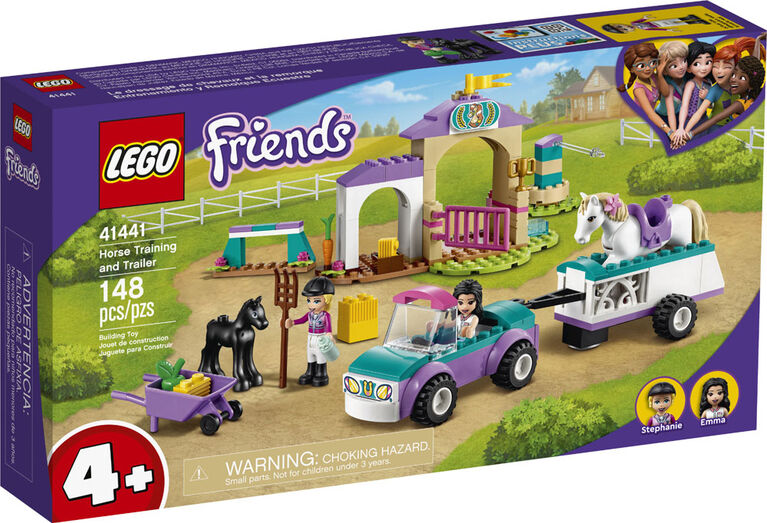 LEGO Friends Le dressage de chevaux et la remorque 41441 (148 pièces)