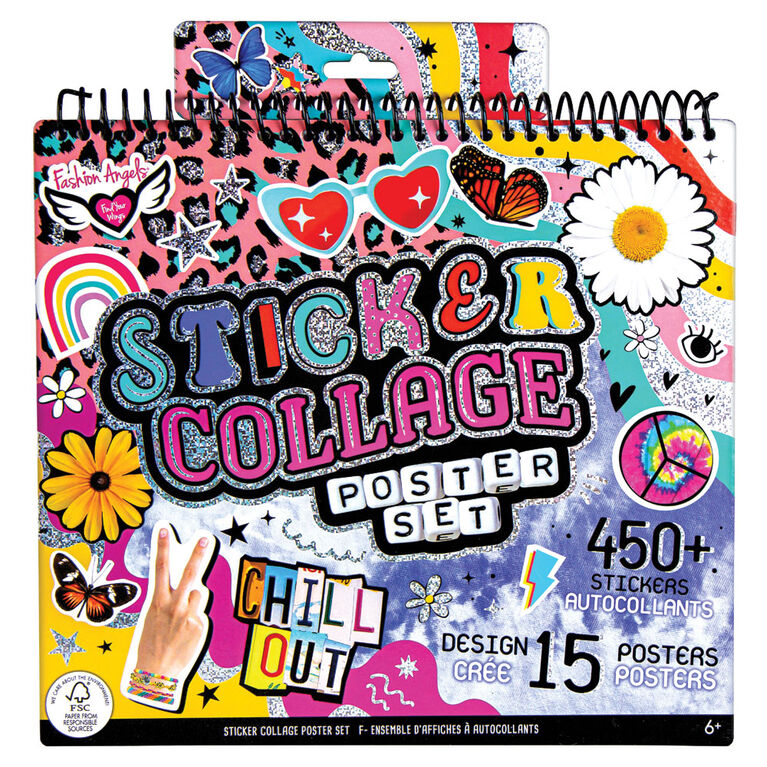 Sticker Collage Portfolio Poster Set
