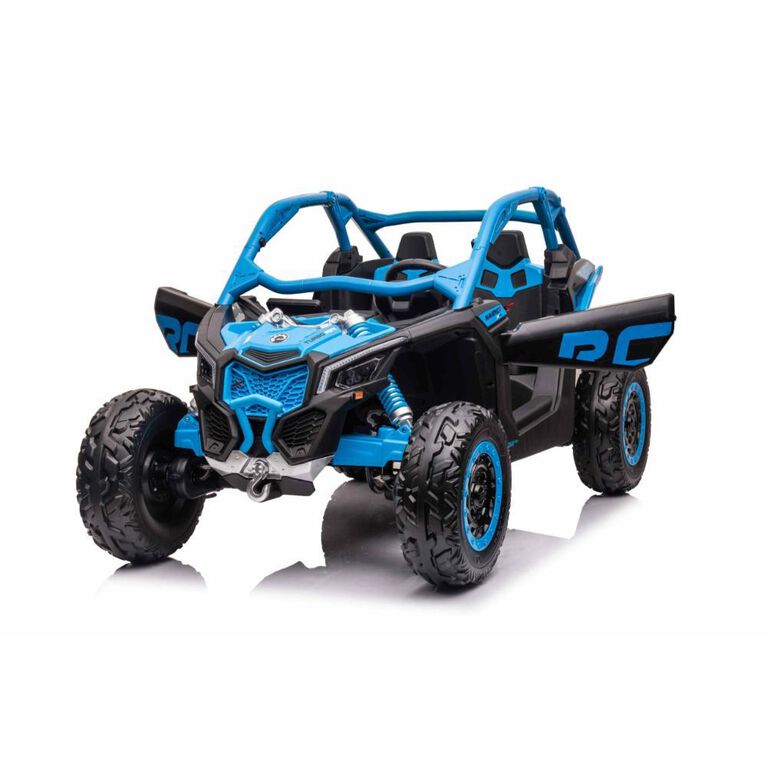 KIDSVIP Can-Am Maverick 2X24V Kids' & Toddlers' 4X4 Ride-On UTV Buggy w/ RC - Blue