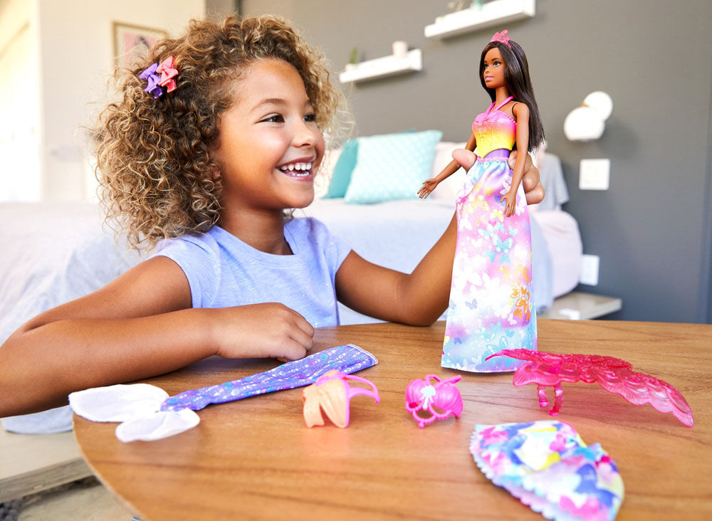 barbie dreamtopia dress up doll gift set