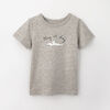 2-3 ans t-shirt imprimé à manches courtes - gris texturé