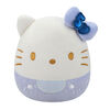 Squishmallows 8" Plush - Hello Kitty 50th Anniversary Embossed Bows: Blue Hello Kitty