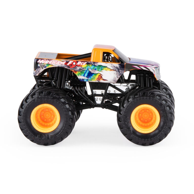 Monster Jam, Official Hurricane Force Monster Truck, Die-Cast Vehicle, Forces of Nature Series, 1:64 Scale