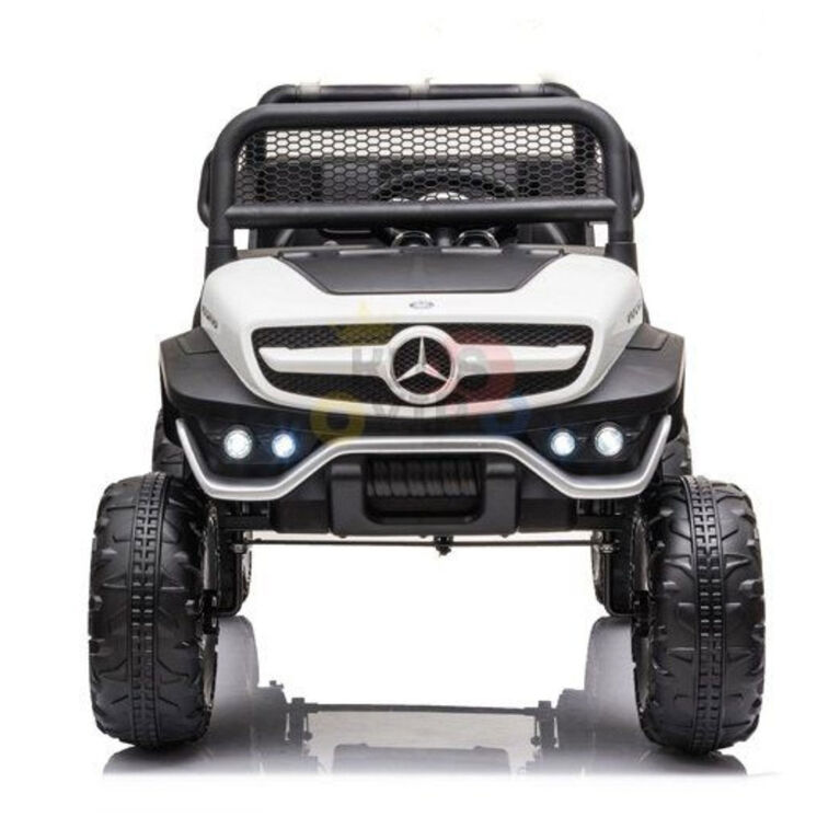 12V Mercedes Unimog 4WD Ride On - White - English Edition