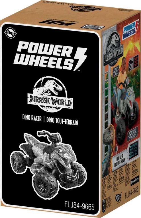 Power Wheels Jurassic World Dino Racer BatteryPowered RideOn ATV