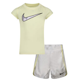 Nike T-shirt and Shorts Set - White - Size 6