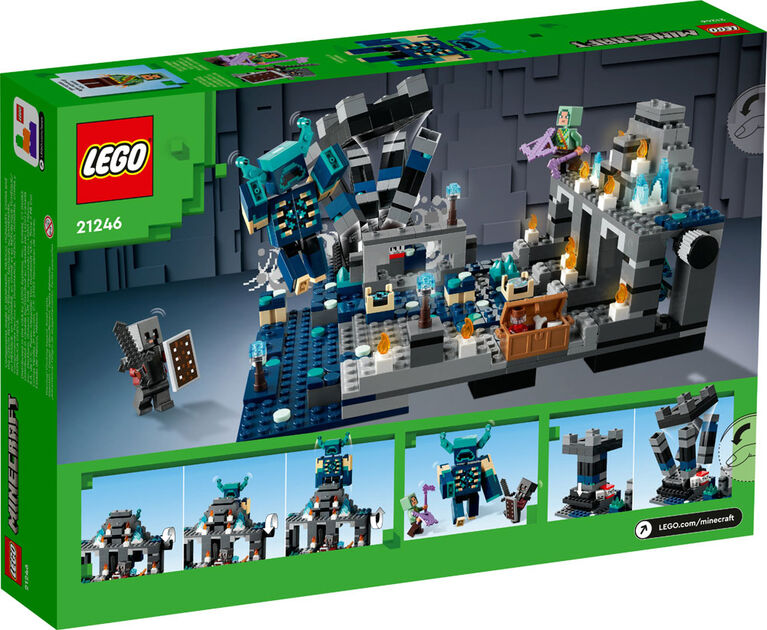 LEGO Minecraft The Deep Dark Battle 21246 Building Toy Set (584 Pieces)