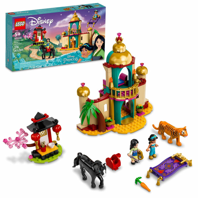 LEGO  Disney Jasmine and Mulan's Adventure 43208 Building Kit (176 Pieces)
