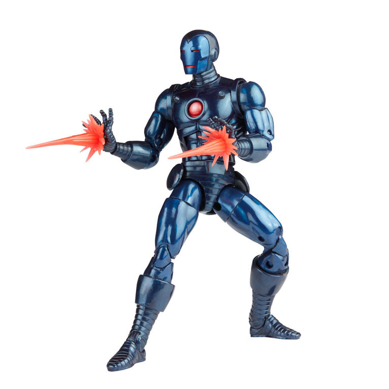 Hasbro Marvel Legends Series, figurine Stealth Iron Man avec 5 accessoires et pièce Build-a-Figure