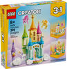 LEGO Creator 3en1 Le Château des Licornes, Animaux pour Jouer, Transformable en Bateau ou en Cabane dans la Forêt 31175