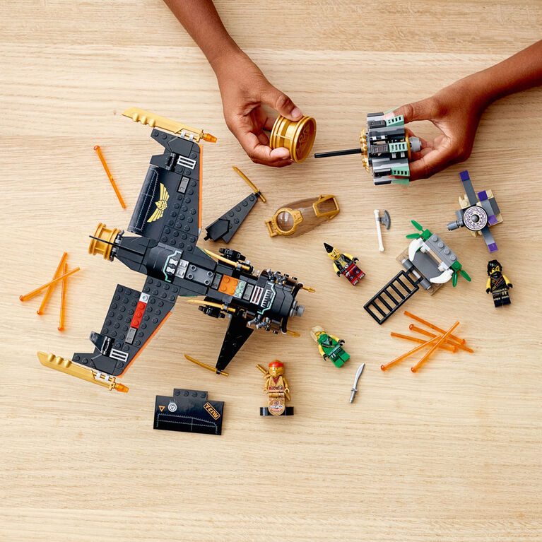 Lego ninjago 71736 le jet multi-missiles jouet d'avion boulder