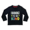 Cool To Be Kind Long Sleeve Tee - Black - 3T