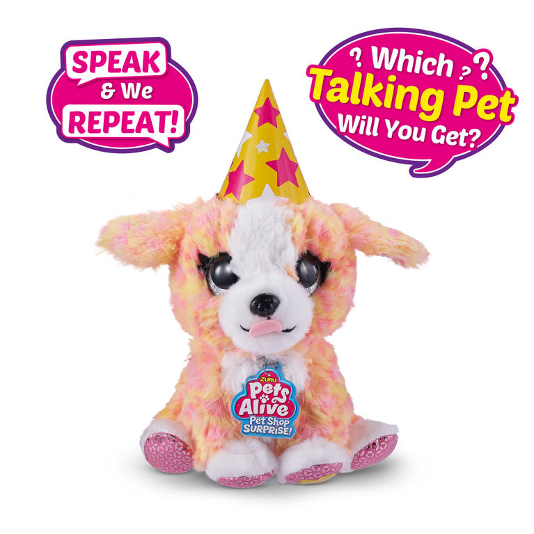 Pets Alive Pet Shop Surprise - Surprise Interactive Toy Pets with Electronic Speak and Repeat