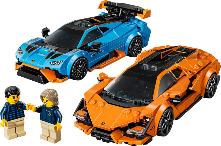 LEGO Speed Champions La Lamborghini Revuelto et la Huracán STO, Ensemble de Construction de Voitures et de Modèles 77238