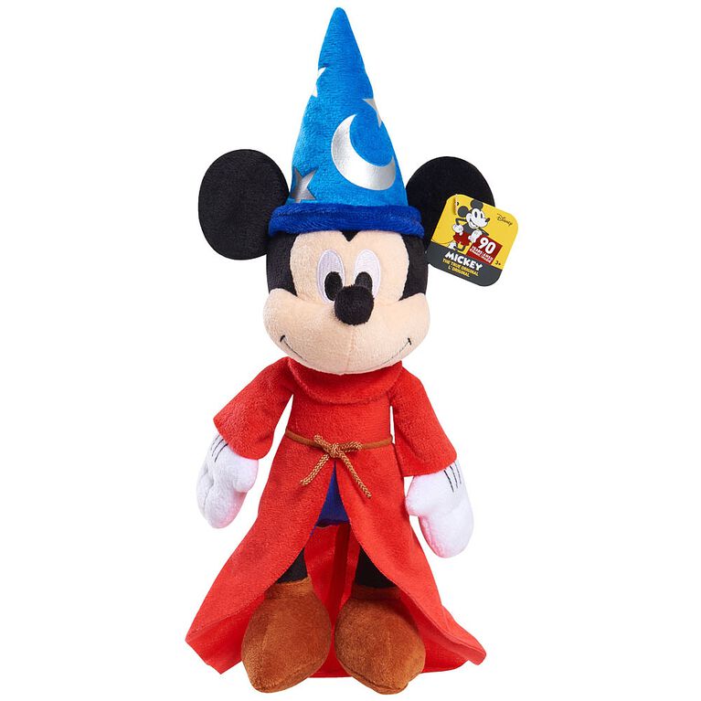 Peluche Moyenne des 90 ans de Mickey - L'Apprenti Sorcier.