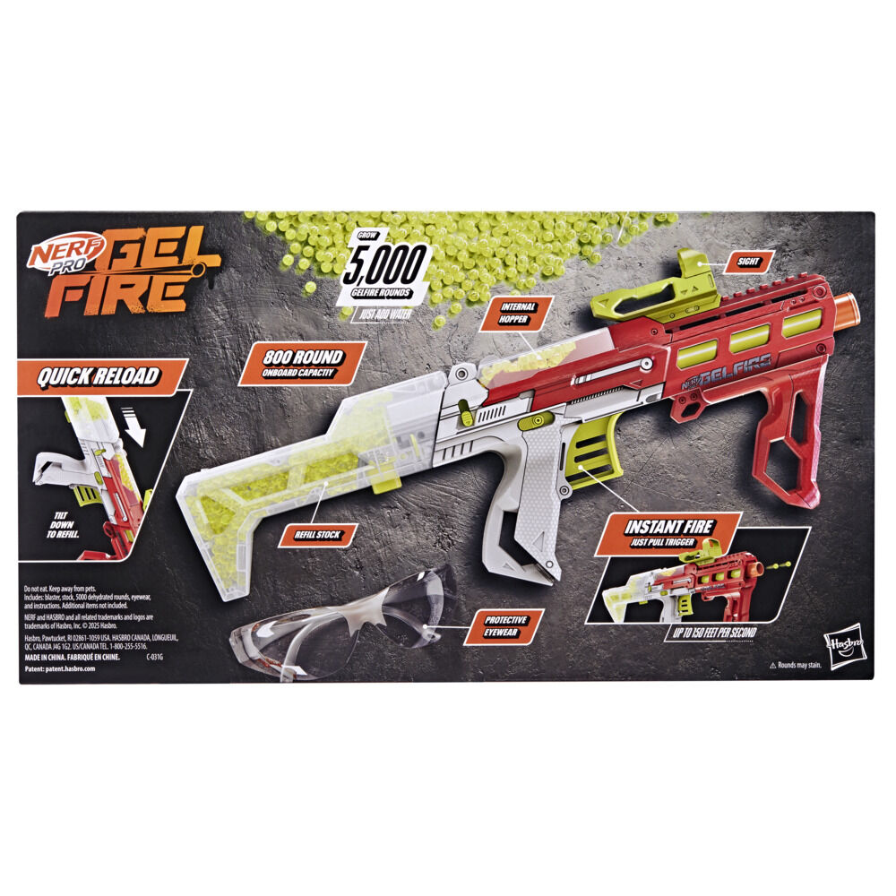 Nerf Pro Gelfire Pronto Blaster and 5000 Gelfire Rounds