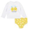Gerber - 2-Piece Baby & Toddler Lemon Squeeze Rash Guard & Swim Bottoms Set - 4T