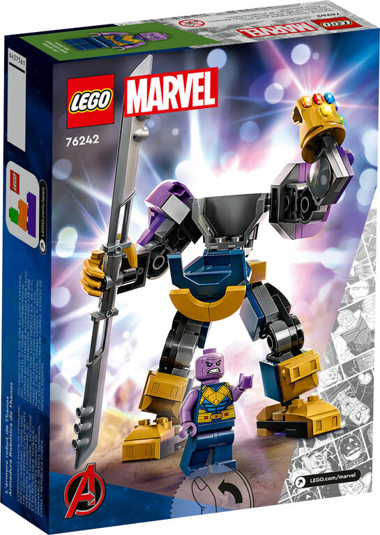 LEGO Marvel L'armure robot de Thanos 76242; Ensemble de jouet de construction (113 pièces)