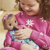 Baby Alive Soft 'n Cute Doll, Brown Hair, 11-Inch First Baby Doll Toy, Washable Soft Doll, Teether Accessory
