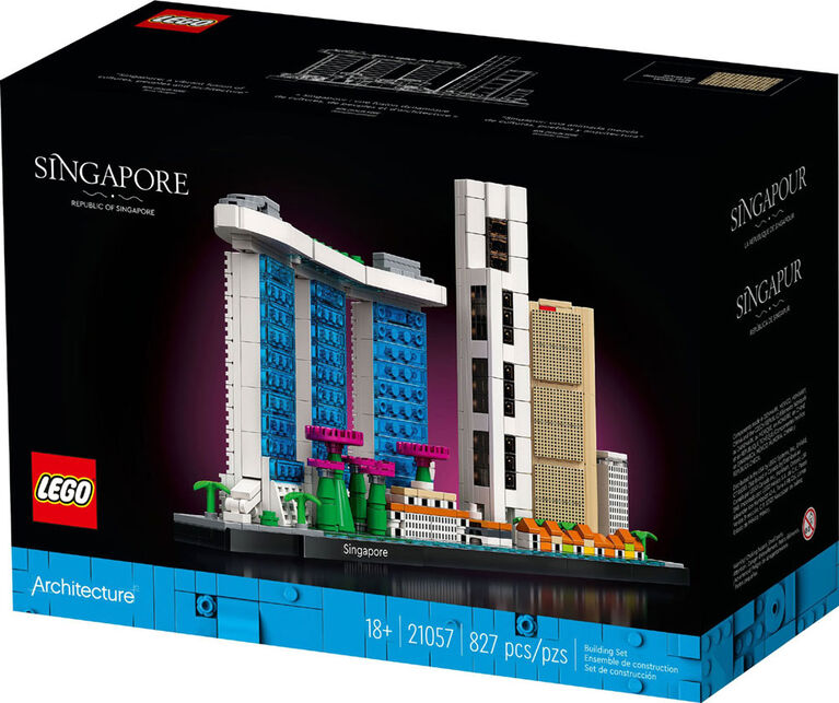 LEGO Architecture Skyline Collection: Singapore 21057 Building Kit (827 Pieces)