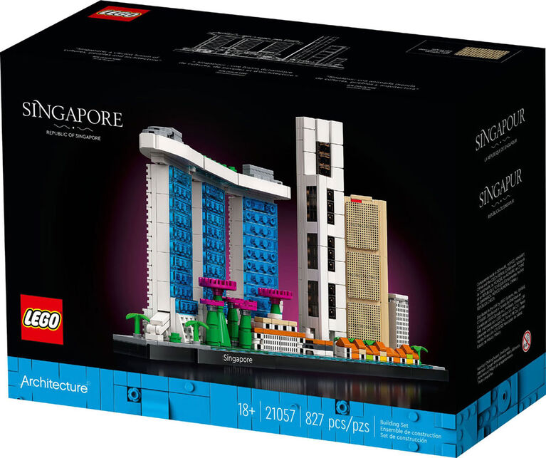 LEGO Architecture Collection Skyline Singapour 21057 Ensemble de construction (827 pièces)