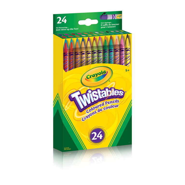 Crayola Twistables Coloured Pencils, 24 Count