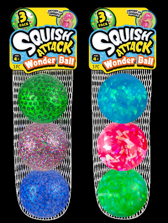 Squish Attack Wonderball 3Pack - English Edition - Assortment May Vary