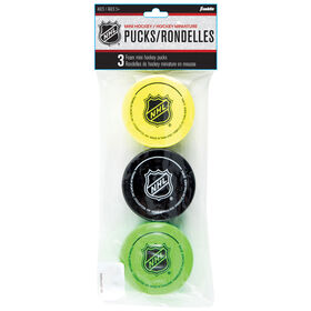 Rondelles de hockey miniatures en mousse de la NHL, de Franklin Sports
