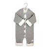Rock a Bye Baby True Knit Pramsuit With Sherpa Lining: Grey 0-3M