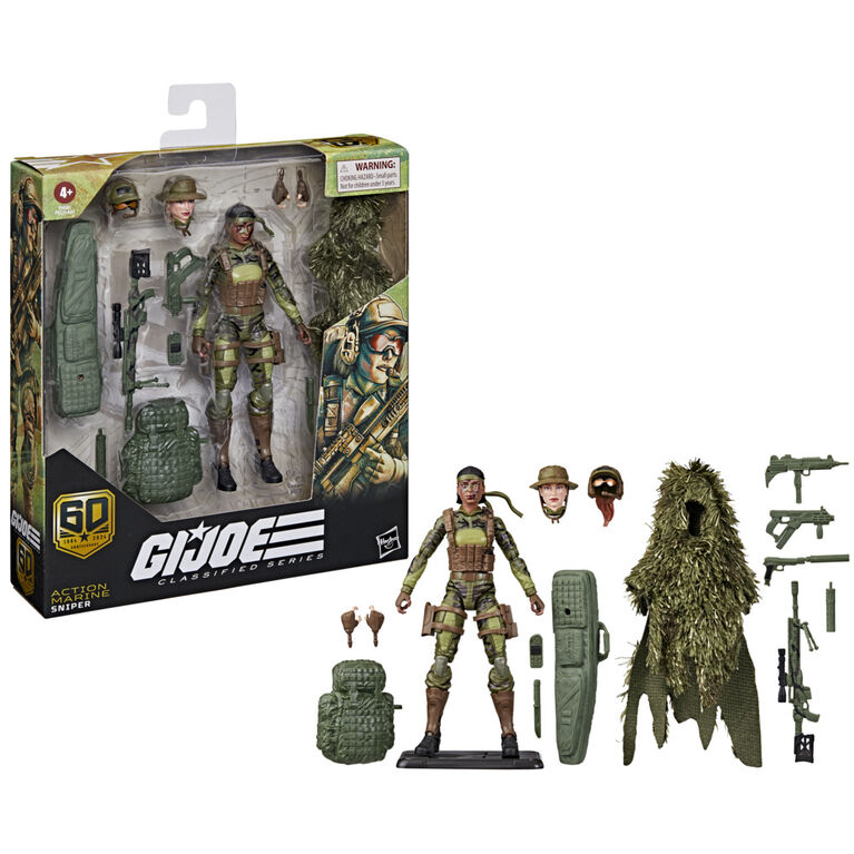 G.I. Joe Classified Series 60th Anniversary Action Marine - Sniper Action Figure