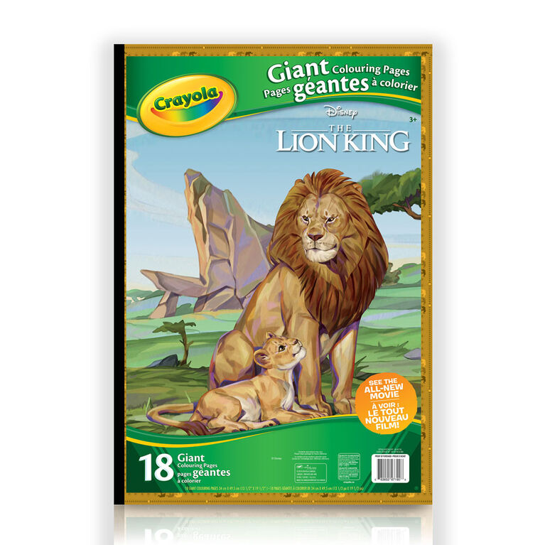 Crayola Giant Colouring Pages Lion King Toys R Us Canada