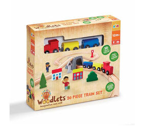 Woodlets 30 Piece Train Set - R Exclusive