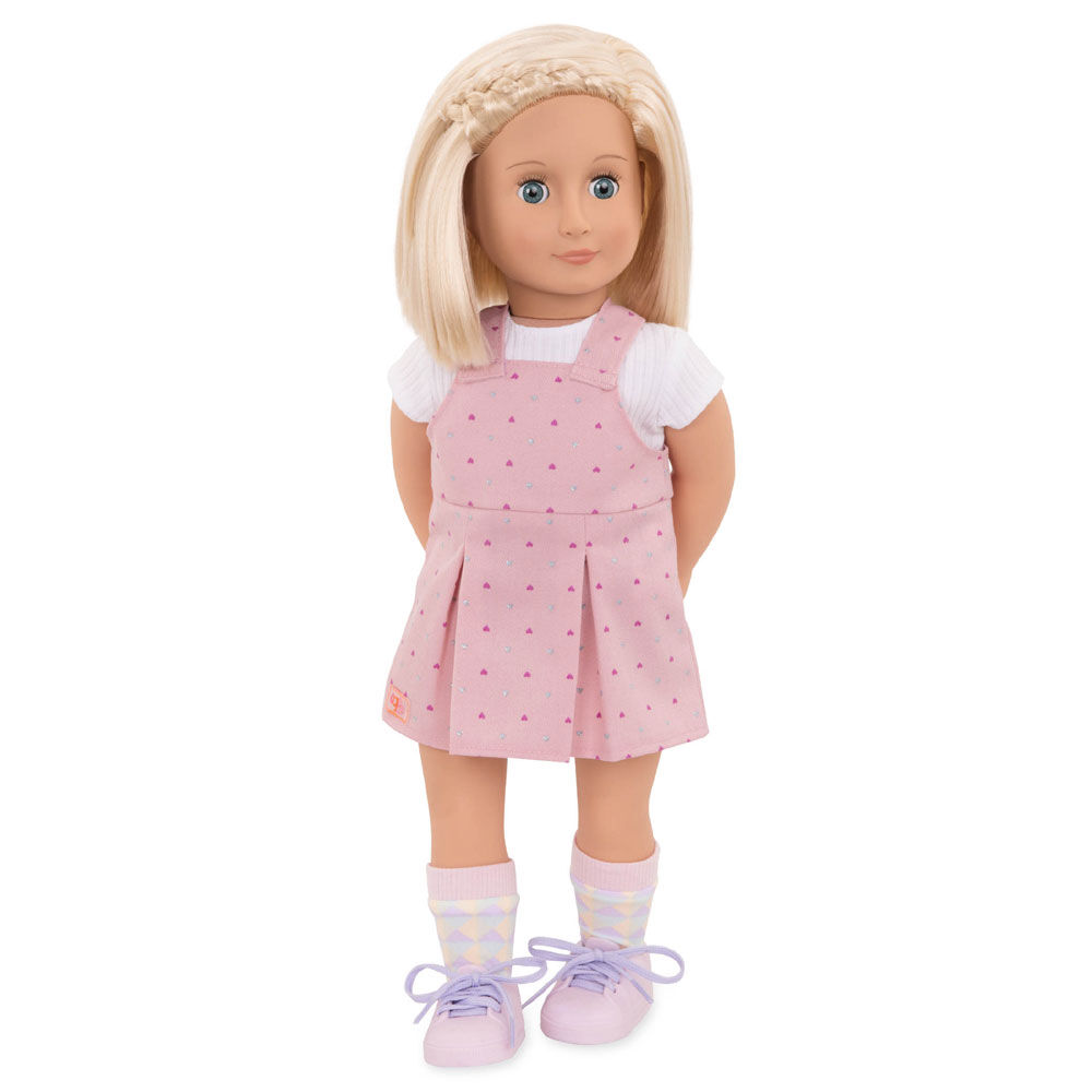 Our Generation Naty 18 inch Doll with Pink Dress