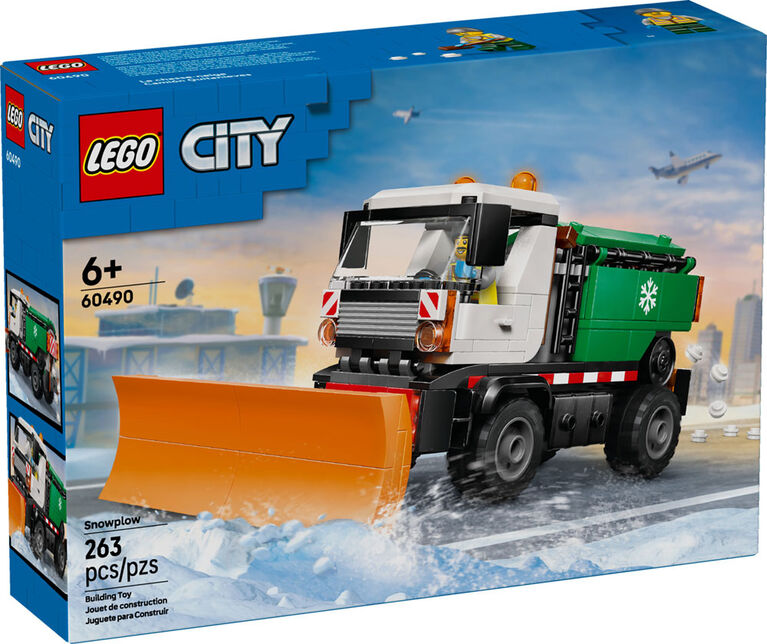 LEGO City Le chasse-neige - Camion - Ensemble de Construction de Camion avec Figurine de Conducteur - 60490