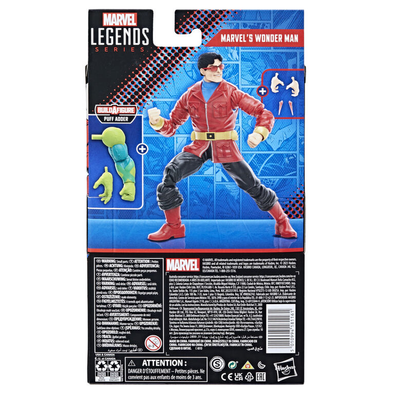 Hasbro Marvel Legends Series: Marvel's Wonder Man Avengers Marvel Classic Comic Action Figure 6 Inch